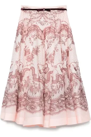 ZIMMERMANN Rokken, Dames, Veelkleurig, S, Bloemen Mini Rok