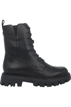 Wonders Schoenen, Dames, Zwart, 39 EU, Leer, Zwarte enkellaars voor vrouwen