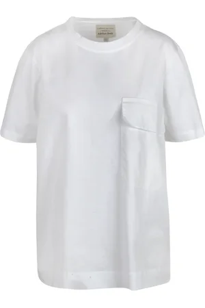 Alessia Santi Tops, Dames, , L, Katoen, Katoenen T-shirt met Voorzak