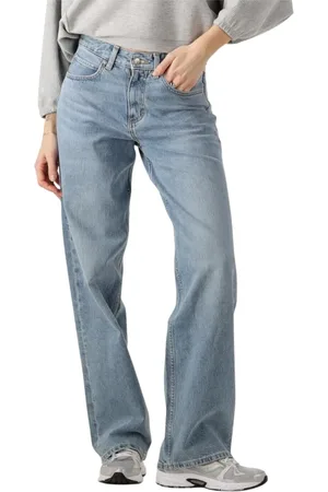 Lee Jeans, Dames, Blauw, W28, Dames Losse Rider Blauwe Jeans