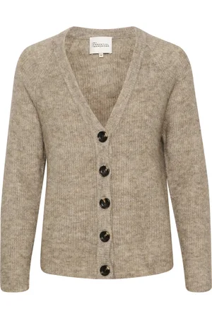 My Essential Wardrobe Truien, Dames, Bruin, 2Xl, Gebreid Vest