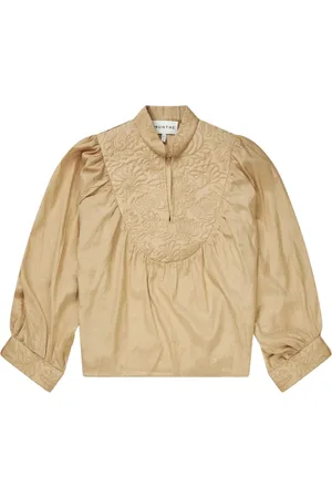 Munthe Blouses & Shirts, Dames, Bruin, S, Frants Kamel Tops