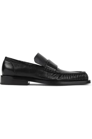 Jil Sander Schoenen, Heren, Zwart, 45 EU, Leer, Zwarte Loafer Schoenen Luxe Leer