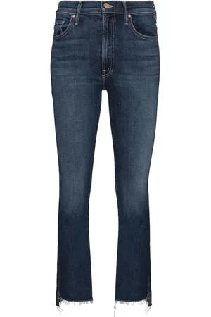 Mother Jeans, Dames, Blauw, W28, Blauwe Jeans voor Vrouwen