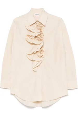 P.A.R.O.S.H. Blouses & Shirts, Dames, , S, Neutrale blouse voor een stijlvolle look