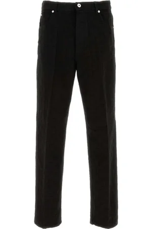 Salvatore Ferragamo Jeans, Heren, Zwart, S, Katoen, Zwarte katoenen broek voor heren