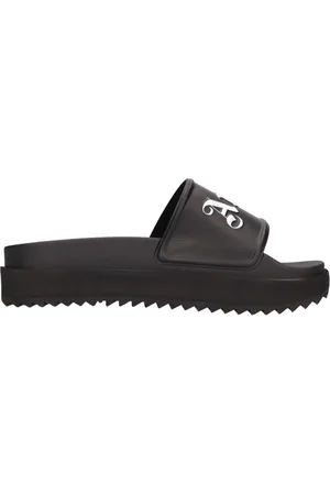 Palm Angels Schoenen, Dames, Zwart, 37 EU, Platform Logo Slide
