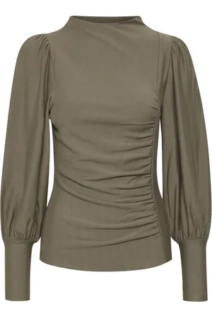 Gestuz Blouses & Shirts, Dames, Groen, S, Stijlvolle Blouse voor Vrouwen