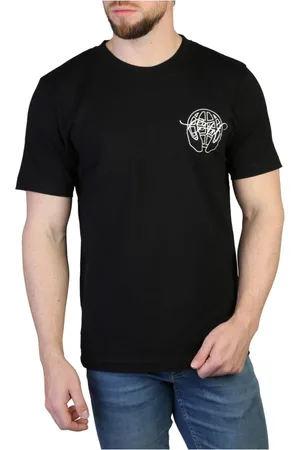 OFF-WHITE Tops, Heren, Zwart, S, Katoen, Logo Katoenen T-shirt