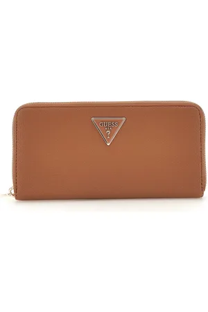 Guess Accessoires, Dames, Bruin, ONE Size, Laurel SLG Medium Zi Wallet Cognac