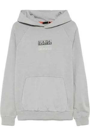 Napapijri Sweatshirts & Hoodies, Heren, Grijs, S, Klassieke Grijze Hoodie