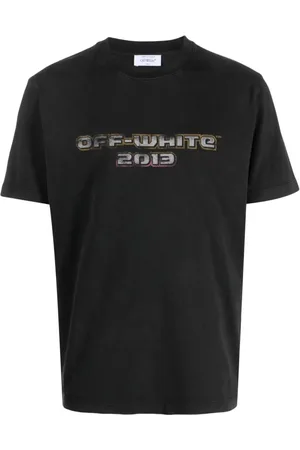 OFF-WHITE Tops, Heren, Zwart, S, Katoen, Digit Bacchus T-Shirt