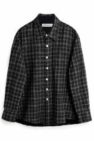 OUR LEGACY Overhemden, Heren, Zwart, L, Katoen, Casual Katoenen Overhemd