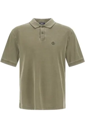 HERNO Tops, Heren, Groen, S, Katoen, Piqué Katoenen Polo Shirt met Logo
