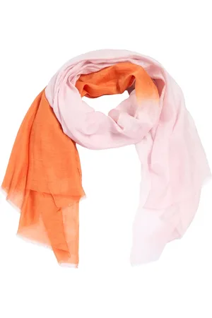 Bitte Kai Rand Accessoires, Dames, Veelkleurig, ONE Size, Katoen, Zachtroze Dip Dye Sjaal