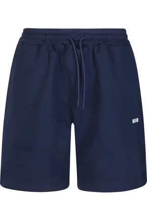 Msgm Korte broeken, Heren, Blauw, M, Katoen, Bermuda Shorts