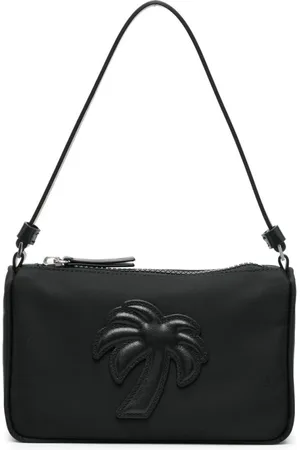 Palm Angels Tassen, Dames, Zwart, ONE Size, Katoen, Blackylon Pouch Bag