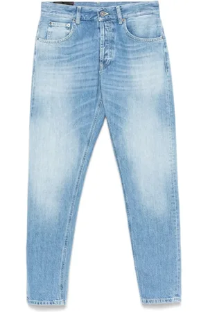Dondup Jeans, Heren, Blauw, W38, Lichtblauwe Klassieke Knoopsluiting Jeans