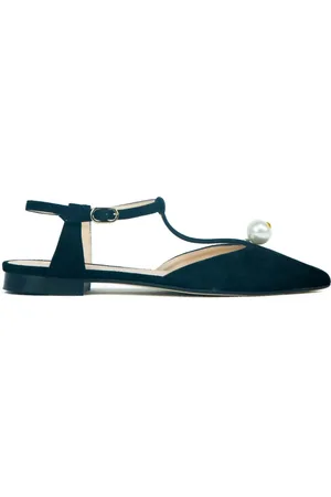 Prosperine Schoenen, Dames, Zwart, 36 EU, Suède, Slingback met accessoire voor dames