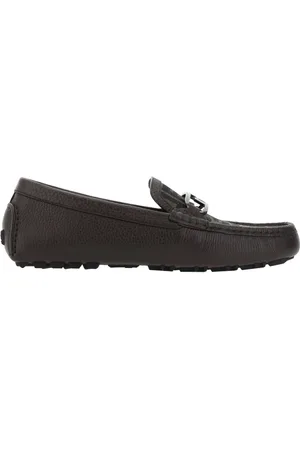 Fendi Schoenen, Heren, Bruin, 40 EU, Leer, Bruine leren loafers Aw 24
