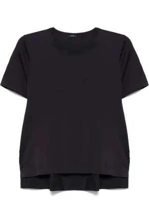 Joseph Tops, Dames, Blauw, L, Jersey Top met Asymmetrische Zoom