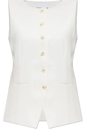 Samsøe Samsøe Jassen, Dames, Wit, M, Polyester, Vest Saruma