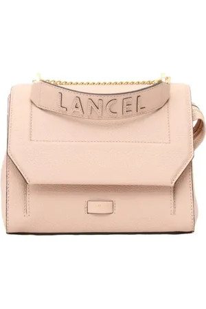 LANCEL Tassen, Dames, Roze, ONE Size, Leer, Ninon Rose Quartz Schoudertas