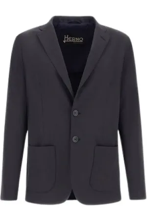HERNO Jassen, Heren, Blauw, XL, Stijlvolle Jas voor Vrouwen