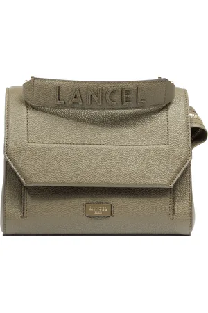 LANCEL Tassen, Dames, Groen, ONE Size, Leer, Ninon Flap Schoudertas Groen
