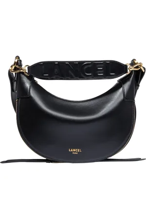 LANCEL Tassen, Dames, Zwart, ONE Size, Leer, Origami Schoudertas Zwart