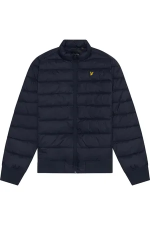 Lyle & Scott Jassen, Heren, Blauw, L, Jassen Trechterhals Gewatteerde Jas