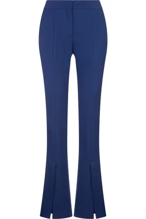 OFF-WHITE Broeken, Dames, Blauw, S, Tech Drill Tailoring Broek