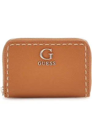 Guess Accessoires, Dames, Bruin, ONE Size, Anadela Portemonnee Caramel met Ritssluiting