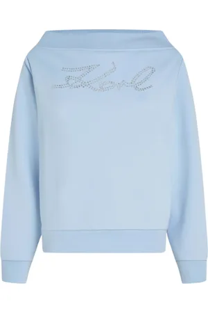 Karl Lagerfeld Sweatshirts & Hoodies, Dames, Blauw, XS, Sweat E24