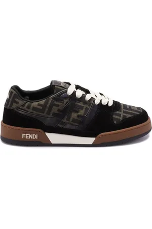 Fendi Schoenen, Heren, Zwart, 41 EU, Zwarte Sneakers