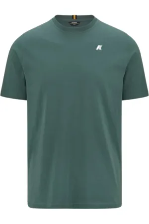 K-Way Tops, Heren, Groen, M, Katoen, Casual Katoenen T-shirt
