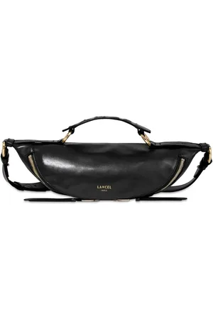 LANCEL Tassen, Dames, Zwart, ONE Size, Leer, Origami Schoudertas Zwart