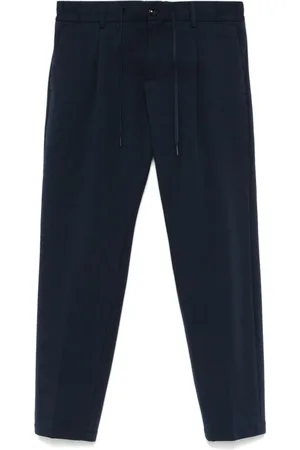 D.A. Daniele Alessandrini Broeken, Heren, Blauw, 2Xl, Katoen, Blauwe Stijlvolle Herenbroek