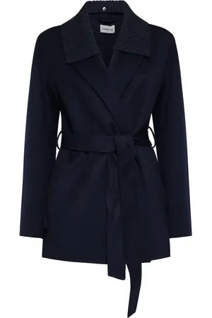 P.A.R.O.S.H. Truien, Dames, Blauw, L, Wol, Blauw wollen vest