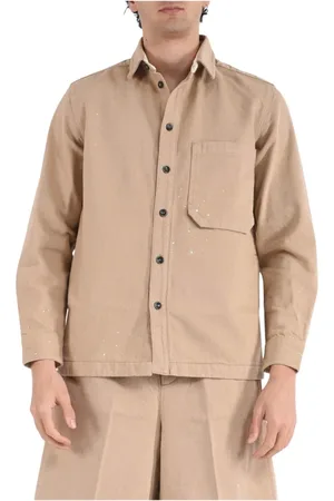 Nine In The Morning Jassen, Dames, , L, Katoen, Katoenen overshirt met knoopsluiting
