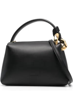 J.W.Anderson Tassen, Dames, Zwart, ONE Size, Leer, Zwarte Schoudertas voor Vrouwen