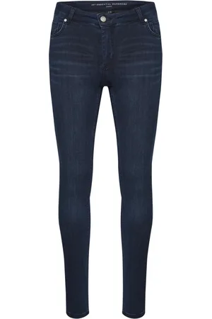 My Essential Wardrobe Jeans, Dames, Blauw, W25, The Celina 100 Slim Jeans