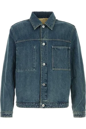 Jil Sander Jassen, Heren, Blauw, XL, Denim, Denim Jack: Blazers en Vesten
