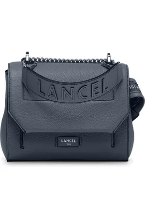 LANCEL Tassen, Dames, Blauw, ONE Size, Leer, Blauwe leren crossbodytas Ninon