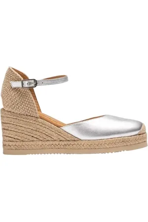 Unisa Schoenen, Dames, Grijs, 37 EU, Casual damespadrilles in goud