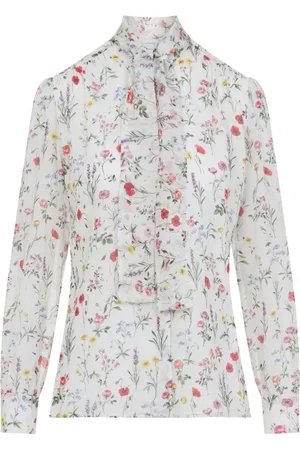 Giambattista Valli Blouses & Shirts, Dames, Veelkleurig, S, Zijden Overhemd Elegant Stijlvol