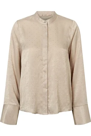 RUE de FEMME Blouses & Shirts, Dames, , L, Polyester, Stijlvolle Blouse met Mandarin Kraag