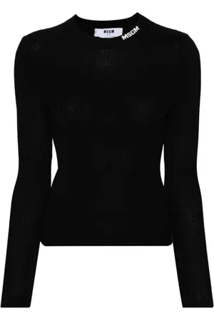 Msgm Truien, Dames, Zwart, S, Stijlvolle Trui