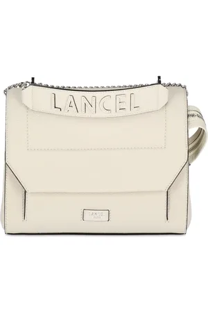LANCEL Tassen, Dames, Wit, ONE Size, Leer, Stijlvolle Urban Crossbody Tas Ninon