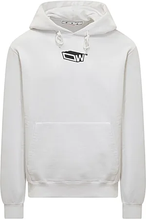 OFF-WHITE Sweatshirts & Hoodies, Heren, Wit, XS, Katoen, Stijlvol Sweatshirt